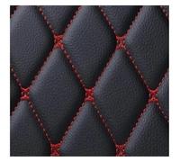 Tapis Coffre en Cuir PU pour Jaguar E-Pace XE XEL XF XJ Détails Intérieurs Tous Modèles Coffre Protection(Noir Rouge)