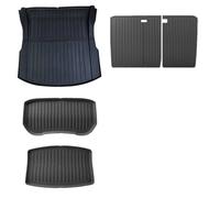 Tapis Coffre pour Tesla Modèle 3 pour Highland 2024-2026 Tapis Coffre Avant Arrière TPE Housse Protection Stockage Inférieure Doublure Chargement Tampons(5pcs Full Set)