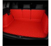 Tapis Coffre pour VW pour Jetta 2006-2020 Plancher Arrière en Cuir Protecteur De Style Plateau Intérieur Tapis Boue Coffre Voiture(Red B)