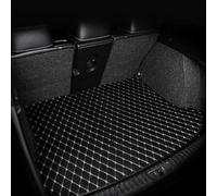 Tapis Coffre Tapis De Coffre Voiture en Cuir Personnalisé pour BMW X5 E70 2008 - 2013, Sol Arrière À 5 Places, Plateau Boue Voiture Accessoires(BIACK Beige SIGIE)