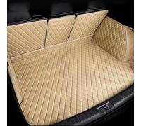 Tapis Coffre Tapis De Coffre Voiture en Cuir sur Mesure pour Peugeot 5008 2017-2019 7 Sièges Sol Arrière Plateau Boue Voiture Accessoires(Beige 3D)