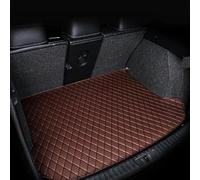 Tapis Coffre Tapis De Coffre Voiture en Cuir sur Mesure pour Peugeot 5008 2017-2019 7 Sièges Sol Arrière Plateau Boue Voiture Accessoires(Coffee Color SIGIE)