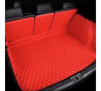 Tapis Coffre Tapis De Coffre Voiture en Cuir sur Mesure pour Peugeot 5008 2017-2019 7 Sièges Sol Arrière Plateau Boue Voiture Accessoires(Red 3D)