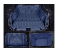 Tapis Coffre Trunk Liner Mat pour Tesla pour Model Y Nouveau 2021-2025 pour Juniper Tapis Coffre Voiture Cuir Pleine Fleur Coussin Protection Avant Arrière(Bleu,2025)