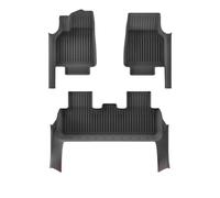 Tapis Coffre Trunk Liner Mat pour Tesla pour Modèle Y pour Juniper 2025 Tapis Sol avec Bandes Protection Seuil Porte Doublure Tapis Chargement Coussin Dossier Coffre(TPE- 3pcs)