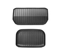 Tapis Coffre Trunk Liner Mat Tapis Protection Dossier Siège Arrière Coffre Anti-Coups Pied pour Tesla pour Model Y 2021-2024 - Accessoires Intérieurs Voiture(Trunk Mat 2pcs)