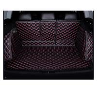 Tapis Coffre Voiture À Couverture Complète Personnalisé pour Jaguar pour F-Pace 2016 - 2023 Intérieur Doublure Chargement Automobiles Tapis Coffre(Noir Rouge)