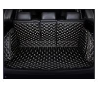 Tapis Coffre Voiture À Couverture Complète Personnalisé pour Jaguar pour F-Pace 2016 - 2023 Intérieur Doublure Chargement Automobiles Tapis Coffre(Beige Noir)
