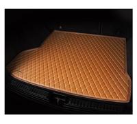 Tapis Coffre Voiture en Cuir sur Mesure pour VW pour Jetta 2006-2020 Intérieur De Protection en Cuir Plancher Arrière Tapis Coffre(Café)