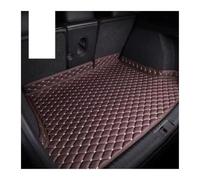 Tapis Coffre Voiture Luxe en Cuir Protecteurs Sortie D'usine pour MG ZS EV HS EHS MG5 MG4 Mulan pour Marvel R (2017-2022) Housse Protection pour Coffre Voiture(Café)