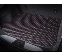 Tapis Coffre Voiture pour Cupra Terramar 2024 2025, Anti Rayures Lavable Tapis de Couverture, Facile à Nettoyer Coussin IntéRieur Accessoires, Black and Red Rice Noodles