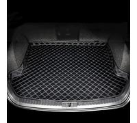 Tapis Coffre Voiture pour Lynk & Co 01 2021-2026（Left Side of Trunk Without Net Pocket）, Cuir Imperméable Antidérapant Protection Coffre Cargaison Doublure Accessories,Black+Beige