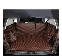 Tapis Coffre Voiture pour Peugeot 5008 2017 2018 2019 5 Sièges Coffre Arrière Tapis De Sol Plateau Boue Cuir Voiture(Coffee G)