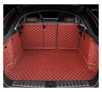 Tapis Coffre Voiture pour Skoda pour Kodiaq 7 Sièges 2017-2025 Tapis Coffre À Couverture Complète Protection Anti-Sale Voiture Doublure Chargement Intérieurs(VIN Rouge)