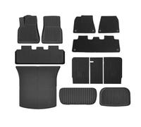 Tapis Coffre Voiture pour Tesla pour Modèle Y 2025 + pour Juniper TPE Doublures Coffre Imperméables Toutes Saisons Intérieur Antidérapants Tapis Sol(2 - Layer Trunk br)