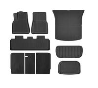Tapis Coffre Voiture pour Tesla pour Modèle Y 2025 + pour Juniper TPE Doublures Coffre Imperméables Toutes Saisons Intérieur Antidérapants Tapis Sol(9pcs)
