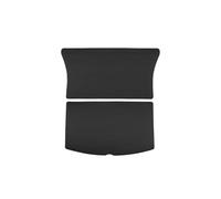 Tapis Coffre Voiture pour Tesla pour Modèle Y pour Juniper 2025+ Tapis Coffre en Cuir Protection Dossier Siège Arrière Doublure Toutes Saisons Coussin Anti-Coups Pied(2PCS A)