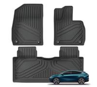 Tapis Coffre Voiture pour Xpeng G6 Coussinet Protection Dossier Siège Arrière Doublure Coffre Tapis Sol Voiture en TPE Accessoires D'intérieur Automobile(Floor Mats RHD 3pcs)