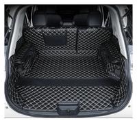 Tapis Coffre Voiture Tapis Coffre Arrière En Cuir Pour Nissan X Trail T32 5 Sièges Pièces Doublure Style Plateau Protection Anti-salissure Accessoires Coffre Tapis(C Black full cover)