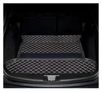 Tapis Coffre Voiture Tapis coffre arrière voiture pour bZ4X pour Solterra EA10 2022 2023 2024 2025 tampons résistants à la saleté tapis plateau boue Auto Coffre Doublure(Main Pad Black red,A)