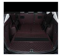 Tapis Coffre Voiture Tapis De Coffre De Coffre À Sept Places Dédié pour 2017-2018 pour VW pour Teramont pour Atlas 7 Sièges Style De Voiture Coffre Housse(Black with Red)