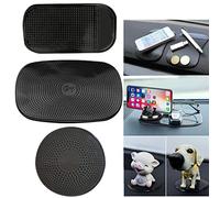 Tapis Collants antidérapants de Voiture,3 PCS Tapis Antidérapant Voiture Tableau de Bord Anti Glisse en Silicone Mat Antidérapants Non Slip Dashboard Mat for Car,pour téléphone Portable clés Lunettes