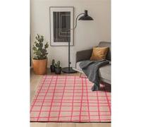 Tapis - Collection Caro Beneffito - Hot Pink - Tapis à Motifs, Finition Artisanale, Tissage en Belgique - Tapis d'intérieur moderne et doux - Rectangulaire - 200 x 280 cm ROSE G