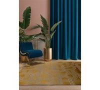 Tapis - Collection Disco Beneffito - Honey Cake - Tapis à Motifs, Finition Artisanale, Tissage en Belgique - Tapis d'intérieur moderne et doux - Rectangulaire - 80 x 150 cm MARRON G