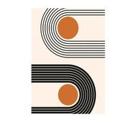 Tapis - COLLECTION DOT - SEVENTIES - Orange - 120x180 cm - Epaisseur 6mm