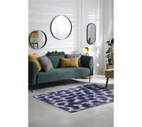 Tapis - Collection Ikat Beneffito - Ultramarine - Tapis d'intérieur moderne et doux - Rectangulaire - 140 x 200 cm BLEU_MARINE G