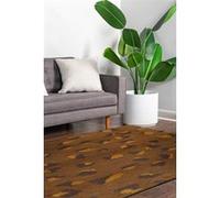 Tapis - Collection Leo Beneffito - Brownie - Tapis à Motifs, Finition Artisanale, Tissage en Belgique - Tapis d'intérieur moderne et doux - Rectangulaire - 200 x 280 cm MARRON G