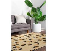 Tapis - Collection Leo Beneffito - Natural Skin - Tapis à Motifs, Finition Artisanale, Tissage en Belgique - Tapis d'intérieur moderne et doux - Rectangulaire - 240 x 340 cm SABLE G