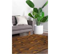 Tapis - Collection Leo - Brownie - Tapis à Motifs, Finition Artisanale, Tissage en Belgique - Tapis d'intérieur moderne et doux - Rectangulaire -