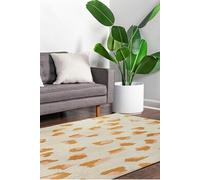 Tapis - Collection Leo - Cammello - Tapis à Motifs, Finition Artisanale, Tissage en Belgique - Tapis d'intérieur moderne et doux - Rectangulaire -