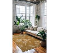 Tapis - Collection Mushroom Beneffito - Herbarium - Tapis à Motifs, Finition Artisanale, Tissage en Belgique - Tapis d'intérieur moderne et doux - Rectangulaire - 200 x 280 cm GOLD G