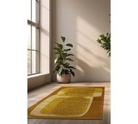 Tapis - Collection Poum Poum Beneffito - Curry - Tapis d'intérieur moderne et doux - Rectangulaire - 170 x 240 cm Jaune G