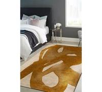 Tapis - Collection Swing Beneffito - Harvest Gold - Tapis d'intérieur moderne et doux - Rectangulaire - 240 x 340 cm OR G