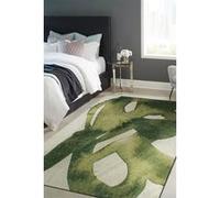 Tapis - Collection Swing Beneffito - Sand Forest - Tapis à Motifs, Finition Artisanale, Tissage en Belgique - Tapis d'intérieur moderne et doux - Rectangulaire - 240 x 340 cm VERT G