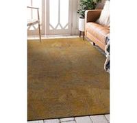 Tapis - Collection Tabasco Beneffito - Gold Stone - Tapis à Motifs, Finition Artisanale, Tissage en Belgique - Tapis d'intérieur moderne et doux - Rectangulaire - 140 x 200 cm GOLD_STONE G