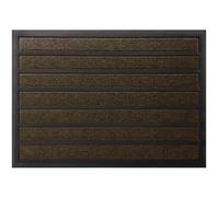 ID Mat Tapis Paillasson, Fibres polypropylène sur Semelle PVC, Marron, 40 x 60 cm