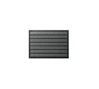 ID Mat 609002 Combi'Absorbant Tapis Paillasson Fibre Polypropylène/PVC Gris 80 x 60 x 1,1 cm