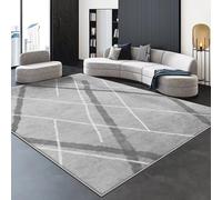 Tapis, Conception de motif géométrique for un nettoyage facile, doux au toucher, tapis léger luxe, style minimaliste, sol moderne, articles for la maison, salon for décoration(Advanced 7,50*80cm)
