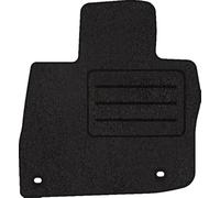 Tapis conducteur en velours noir Lux pour Honda Civic 9 Hatchback OWALNE (2011-2016) 1 pièce