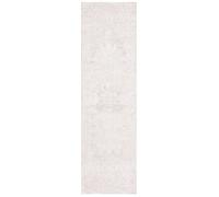 Tapis Contemporain en Polyester Beige/Blanc 69 x 183 cm