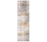 Tapis Contemporain en polypropylène Gris/Beige 69 x 244 cm
