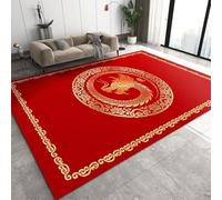 Tapis Contemporain, Tapis De Salon Modèle Chinois, Poils Courts Doux Et Confortables, Facile d'entretien, Polypropylène De Haute Qualité, Ultra Résistant, 80 X 120 Cm -966840829636