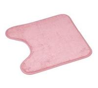 Tapis contour wc 45x45 cm uni Rose poudrèe 100% Microfibre Rose G