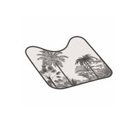 Tapis Contour WC "Cocoty" 45x45cm Noir & Blanc