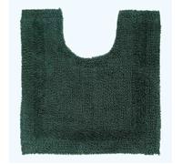 HOMESCAPES Tapis Contour WC en Coton, Tapis WC et lavabo 50x55 cm, Tapis de Bain Vert Mousse