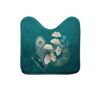 Douceur d'Intérieur Tapis contour de WC Ginkoblue imprimé 45 x 45 cm Vert